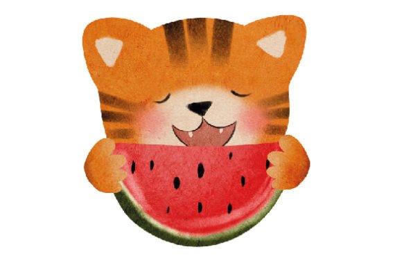 Cute Little Tiger Watermelon: Embroidery Review