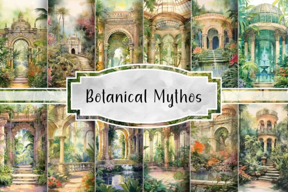 Enchanted Botanical Garden Backgrounds for Content Publishers