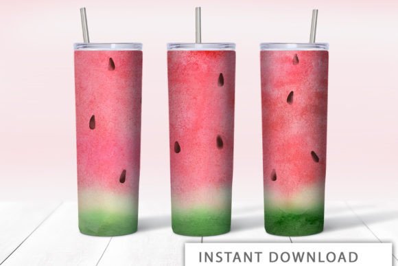 Refreshing Visuals with Watermelon 20 Oz Skinny Tumbler for Blog and Editorial Design