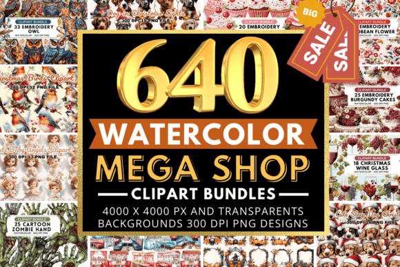 Reviewing The Mega Watercolor Clipart Bundle