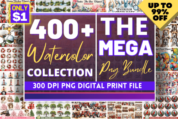 The Mega Watercolor PNG Bundle: A Seller’s Review