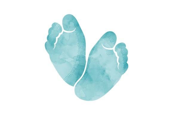 Watercolor Blue Baby Feet: A Digital Asset Review