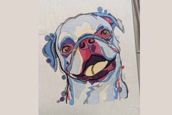 Watercolor Dog Pug: A Designer’s Stitch Review