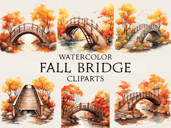 Watercolor Fall Bridge Cliparts: A Designer’s Real-World Embroidery Review
